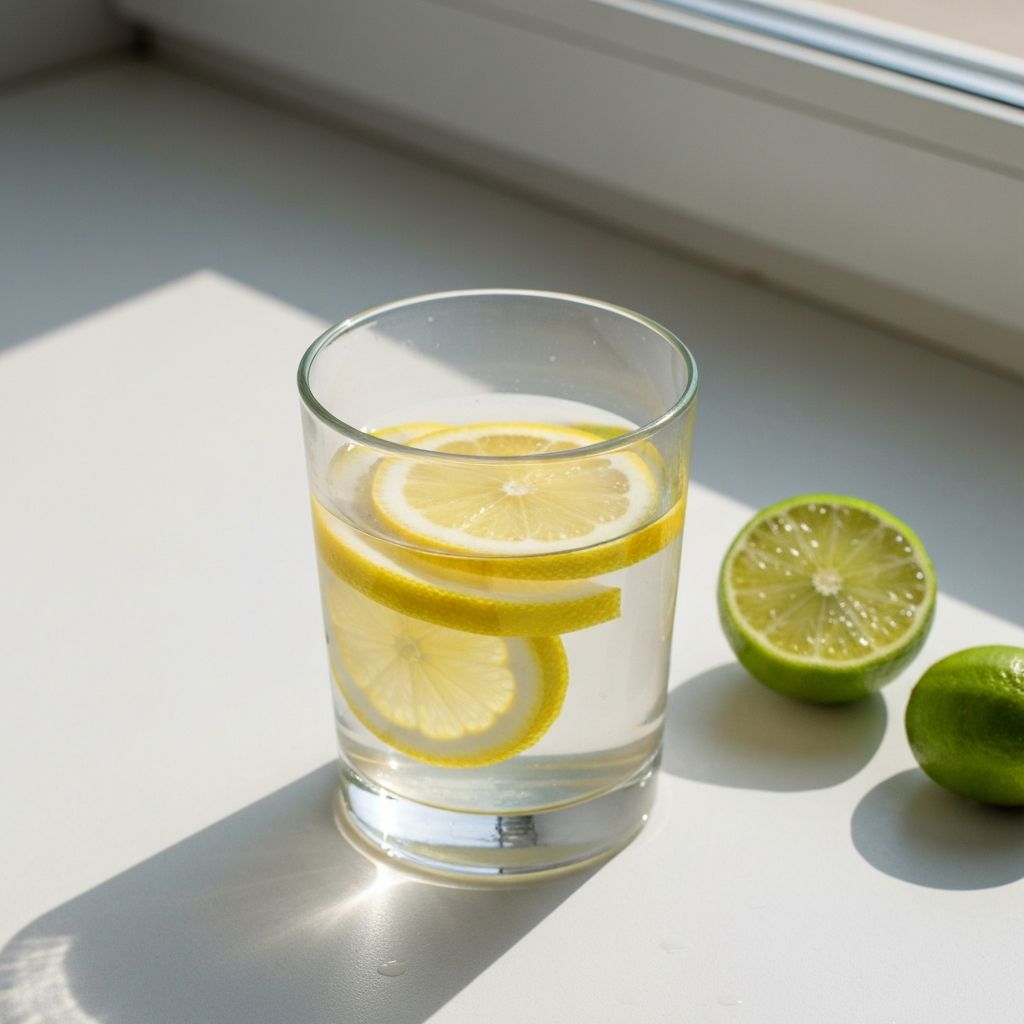 Glass of fresh water